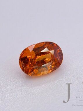 Natural Orange Garnet 1.20 Ct Oval Loose Gemstone